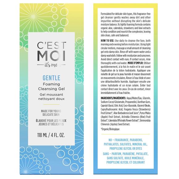 C'EST MOI Gentle Foaming Cleansing Gel 118 ML 4 oz NIB - Picture 2 of 5